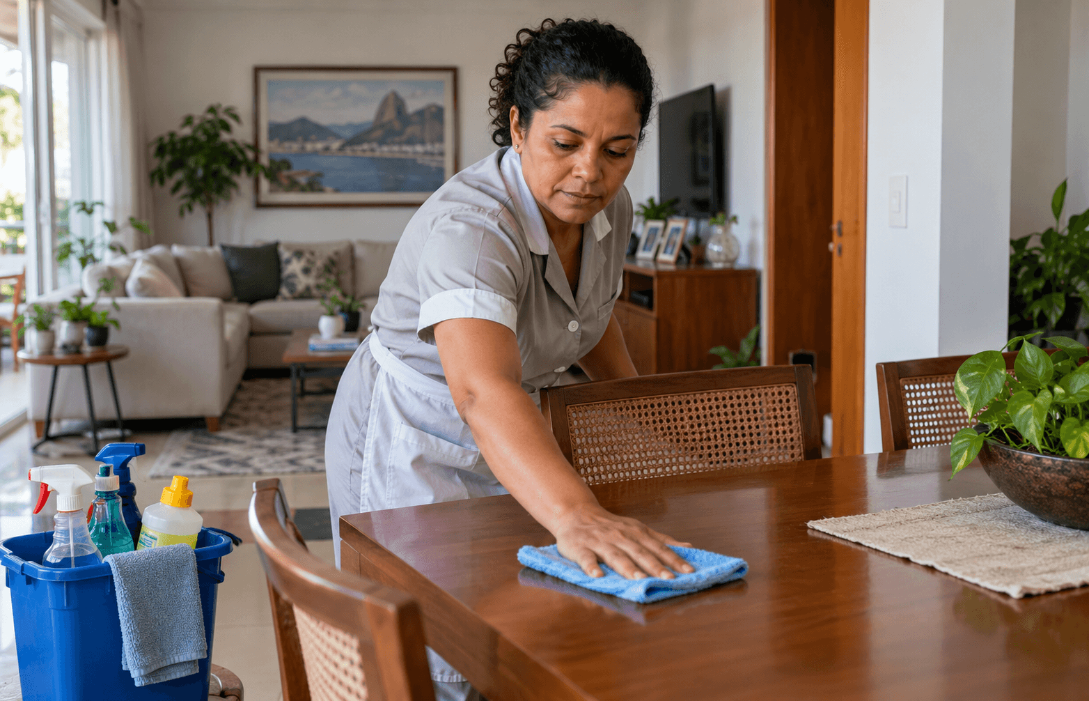 Profissionais em diferentes ambientes de trabalho